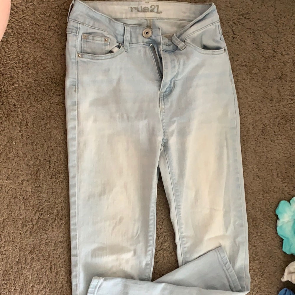 Light wash jeans